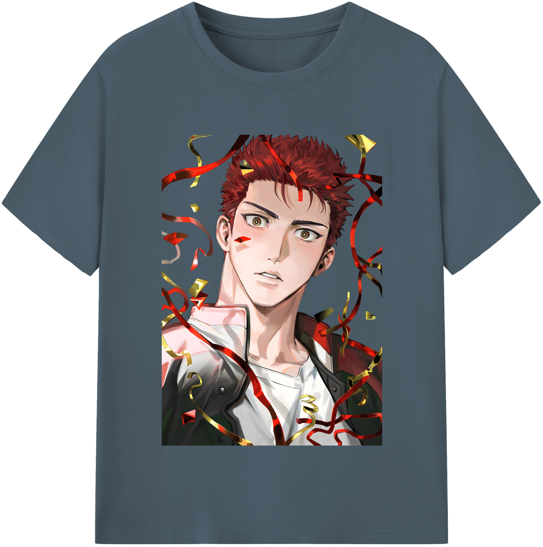 SLAM DUNK／スラムダンク 綿100％半袖Tシャツ（フロントプリント）